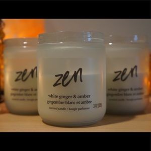 White Ginger & Amber Scented Candles (3 for $20)